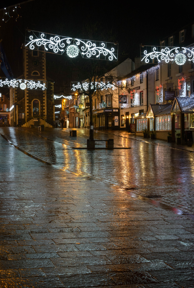 Keswick Christmas lights JohnGravett Blipfoto