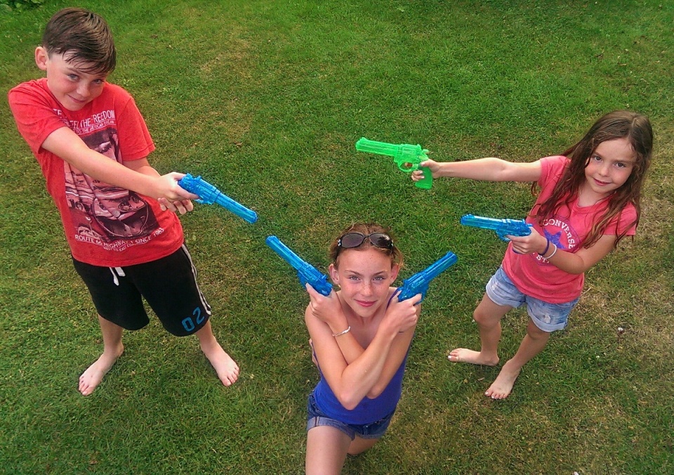 Water fight!