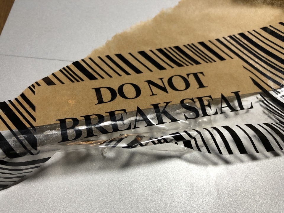 Do not break seal mickky blipfoto