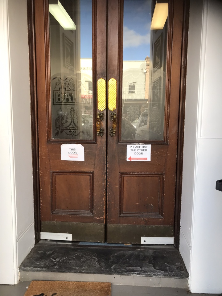 Which door? This door. Pomona Blipfoto