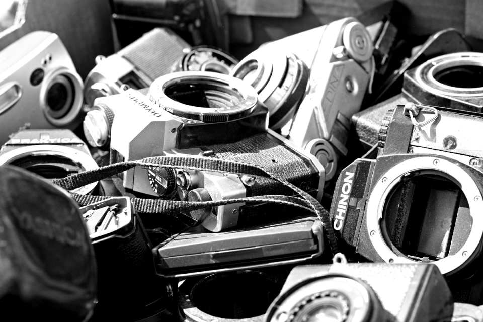 Cameras at a car boot | danlynes | Blipfoto