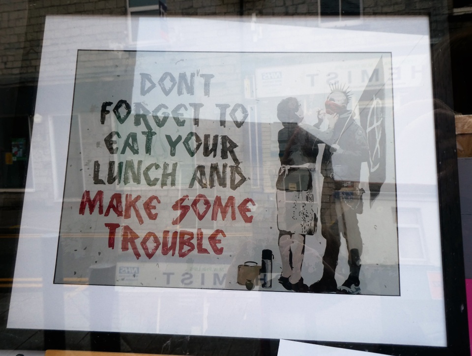 Banksy - Make Some Trouble Poster