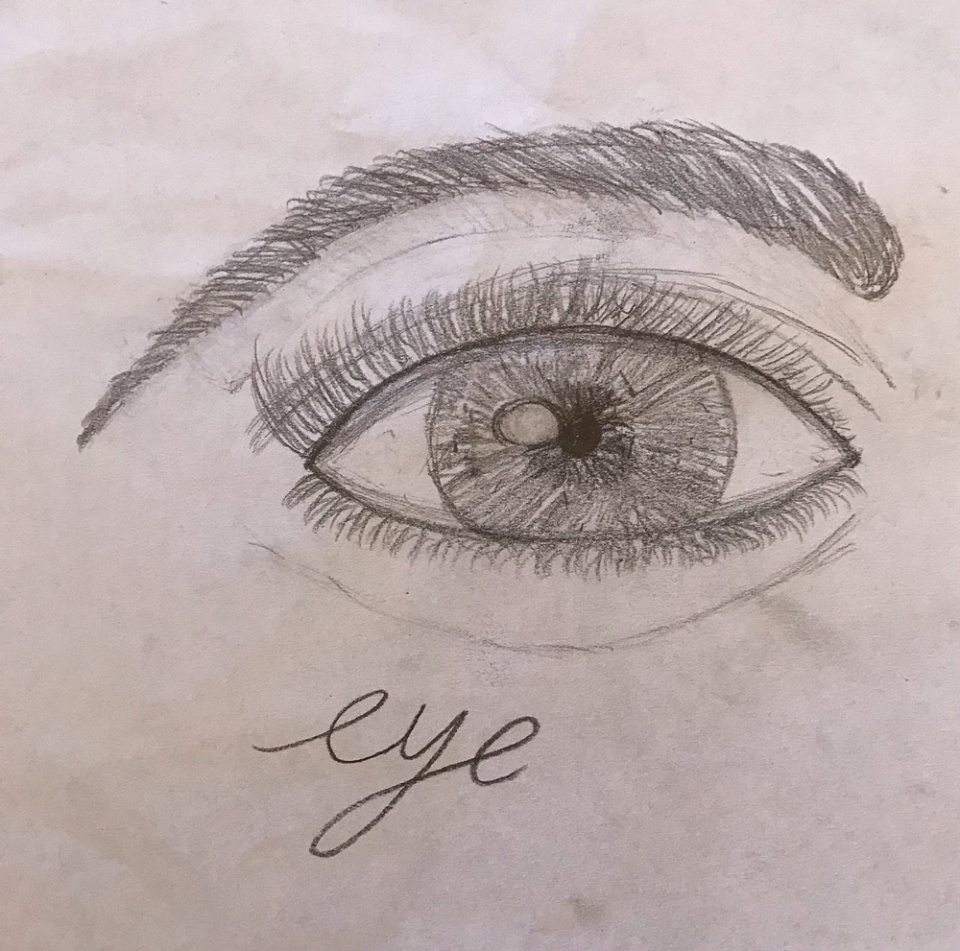 Eye, drawing and photo courtesy 8 yr old daughter | Planetbore | Blipfoto