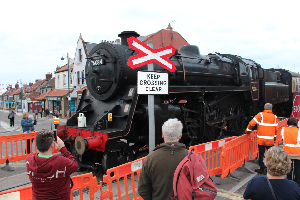 Road closed Train crossing Sheringham High Street pensionspoet Blipfoto