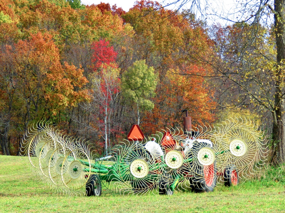 Hay Rakes Farming Hay Rake and A Foliage Show | GirlWithACamera | Blipfoto